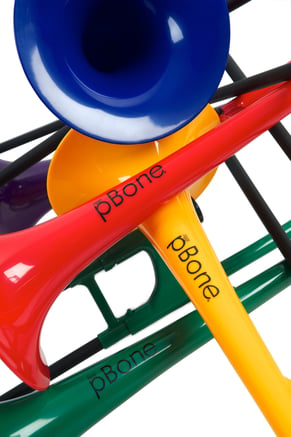 The pBone comes in a variety of colours, including black, green, red, blue, and yellow.