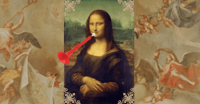 Picture of the Mona Lisa playing pBuzz