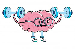 A cartoon of a "healthy brain".