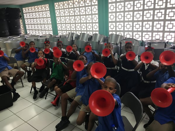 pupils play pBuzz in Tinidad and Tobago
