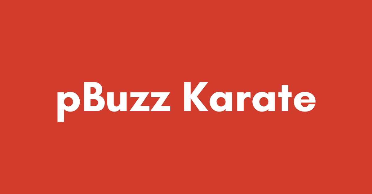 pBuzz Karate
